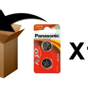 PANASONIC - Piles Lithium Coin - CR2016 X 2 - Boite de 12 Pack
