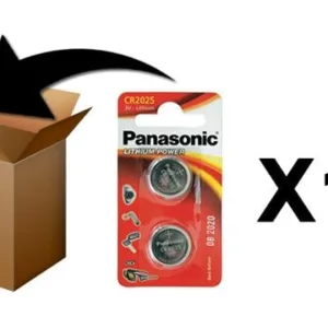 PANASONIC - Piles Lithium Coin - CR2025 X 2 - Boite de 12 Pack