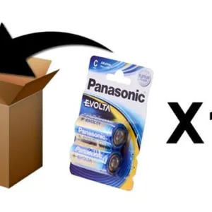 PANASONIC - Piles Alcaline Evolta C-LR14 X 2 - Bote de 12 Pack