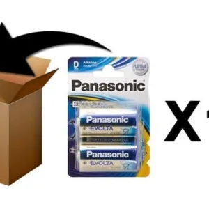 PANASONIC - Piles Alcaline Evolta D-LR20 X 2 - Boite de 12 Pack