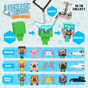 MINECRAFT - Backpack Buddies "Reveals" (Display 25 Pcs)