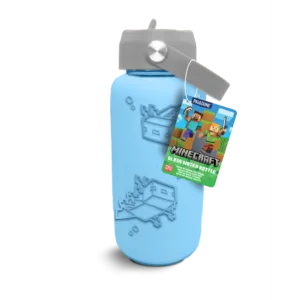 MINECRAFT - Bouteille d'eau en Verre avec Silicone 800ml