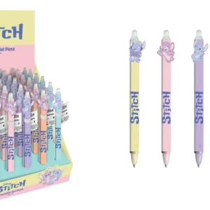 STITCH & ANGEL - Stylo à Gel Effaçable +Head Topper (Display de 30pcs)