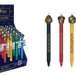 HARRY POTTER - Stylo à Gel Effaçable +Head Topper (Display de 30pcs)