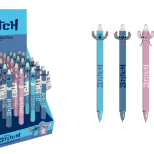 STITCH - Stylo à Gel Effaçable +Head Topper (Display de 30pcs)