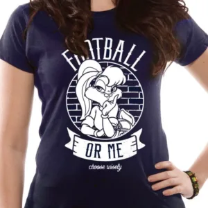 LOONEY TUNES - T-Shirt IN A TUBE- Football or Me GIRL (M)