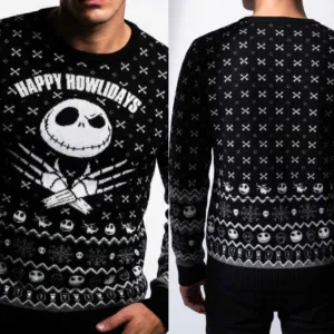 NBX - Jack 'Happy Howlidays" - Pull de Noël Homme (M)