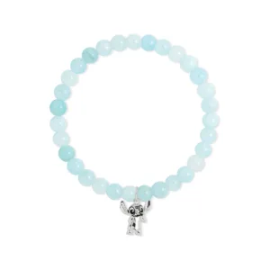 STITCH - Bracelet de Perles Bleues + Pendentif Stitch