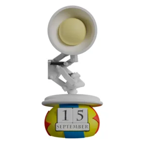 PIXAR - Luxo Jr. - Calendrier Perpétuel 3D en Résine
