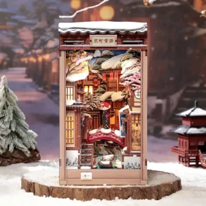 BOOK NOOK KIT - DIY - Murmures de neige à Kyoto- 286pc + Eclairage LED