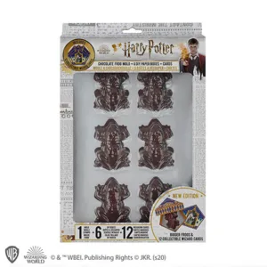 HARRY POTTER - Moule à chocogrenouille + 6 boîtes + 12 cartes sorciers