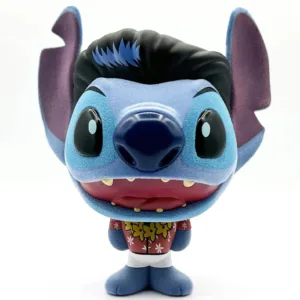 STITCH - Elvis Hawai - Figurine Bhunny Flocked Vinyl - 10cm