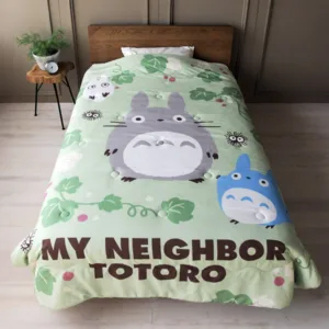 MON VOISIN TOTORO - Totoro Feuille Verte - Couette Natsu 218x183cm