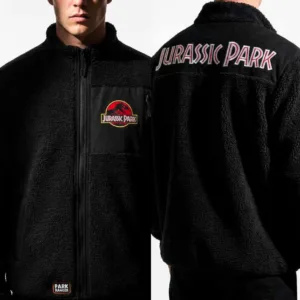 JURASSIC PARK - Logo - Veste Polaire Sherpa (XXL)