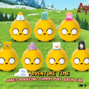 ADVENTURE TIME - Jake's Tummy Pull Black Car -Set 6 Fig. Blind Box 5cm