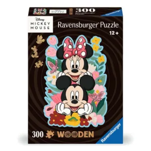 DISNEY - Mickey & Minnie - Puzzle forme en bois 300P