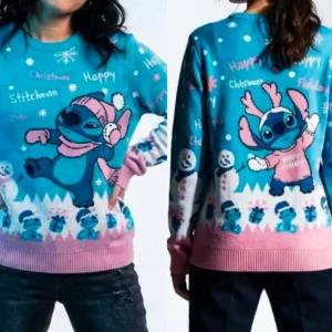 LILO & STITCH - Stitch - Pull de Noël Femme (M)