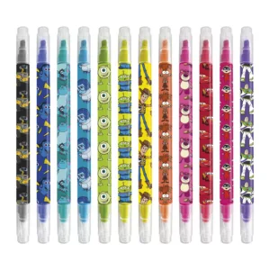 PIXAR - Lot de 12 Marqueurs Effaçables