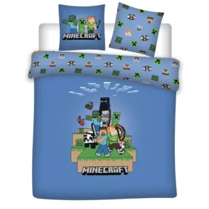 MINECRAFT - Parure de lit 240x220cm + 2x65x65cm