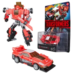 TRANSFORMERS X HOT WHEELS - GT Scorcher -Figurine Collaborative 12.5cm