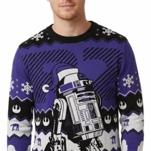 STAR WARS - R2-D2 - Pull de Noël Homme (XXL)