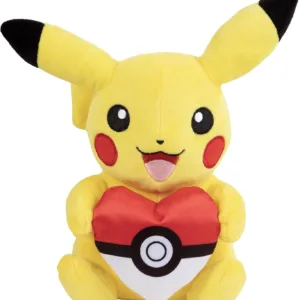 POKEMON - Pikachu with Poke Ball Heart - Peluche 20cm