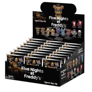 FIVE NIGHTS AT FREDDY'S - Series 1 - 3D Foam Bag Clip (Display 24 Pcs)
