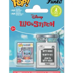DISNEY - Bitty Pop & Accessoire - 626 Stitch avec Porte-Clé